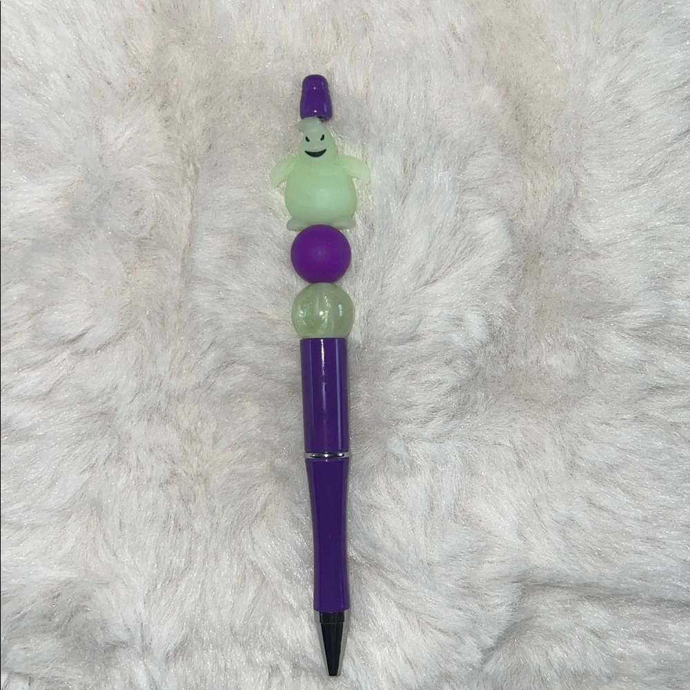 Purple and Green Oogie Boogie Novelty Glow In The Dark Pen